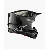 Capacete Alpinestars SM10 Solid Preto Gloss Carbon
