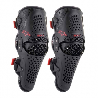 Joelheira Alpinestars SX 1 V2 Preto Vermelho