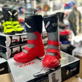 Bota IMS Track Infantil Trilha Motocross - Vermelho Cinza