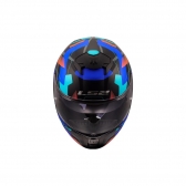 Capacete LS2 FF808 Stream II Mika - Azul Preto
