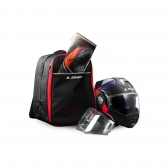 Capacete LS2 Articulado Advant X Carbon - Future Branco Azul Vermelho