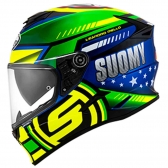 Capacete Suomy Stellar - Brazil Star Green/Yellow