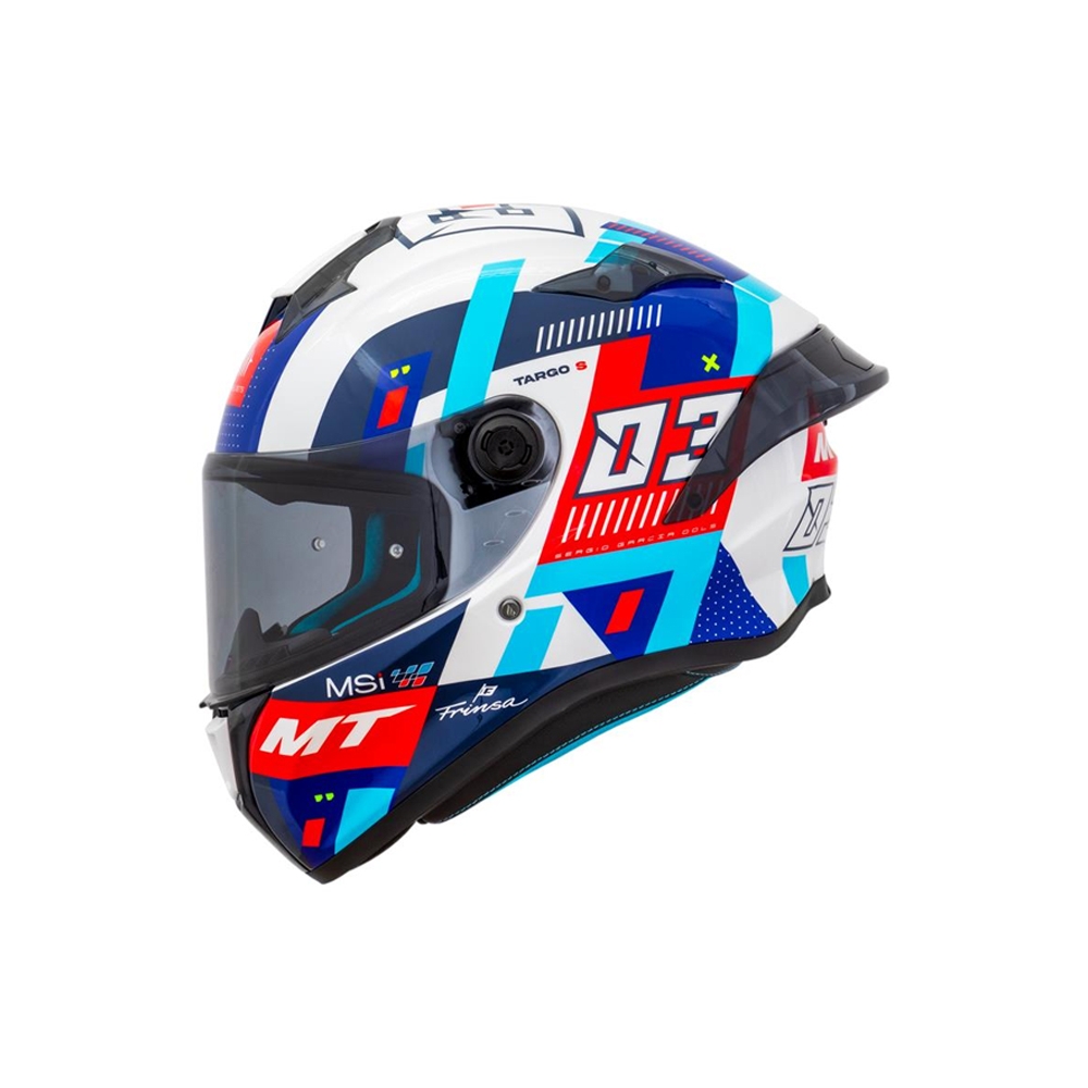 Capacete MT Targo S - Sergio Garcia 2024 D7 Azul