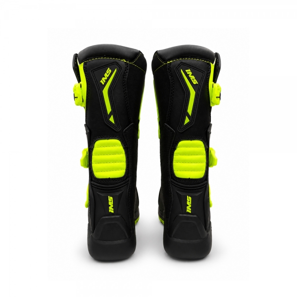 Bota IMS Robust Infantil Trilha Motocross - Preto Fluor