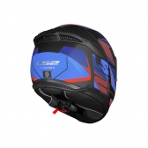 Capacete LS2 FF808 Stream II - Road Titanium Vermelho Azul