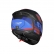 Capacete LS2 FF808 Stream II - Road Titanium Vermelho Azul