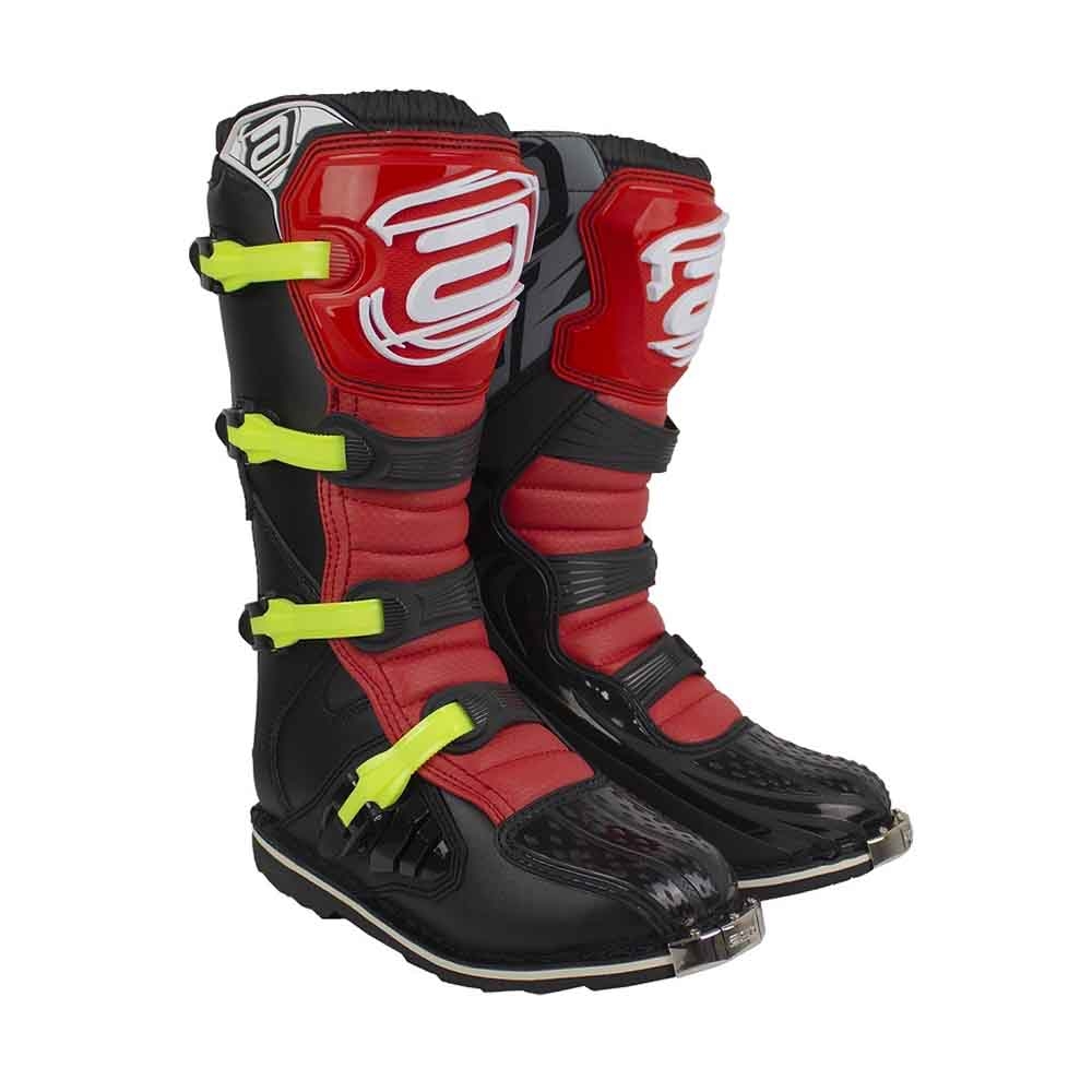 Bota ASW - Preto/Vermelho/Amarelo