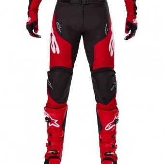 Calça Alpinestars Racer Veil Preto Vermelho Fluor