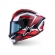 Capacete Alpinestars Sr7 Kinets Preto Vermelho Branco