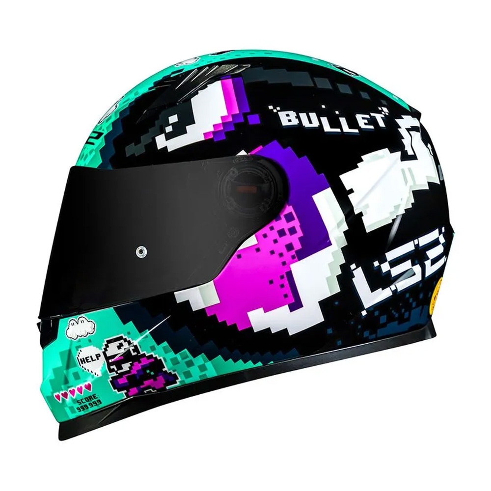 Capacete LS2 FF358 - Bullet Preto Azul