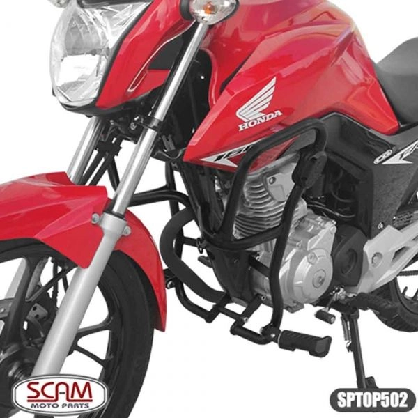 Protetor de Motor e Carenagem com Pedaleira Scam Honda CG160 2014+