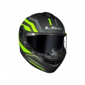 Capacete LS2 Strobe II FF908 - Phantom Cinza Verde Fluor