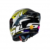 Capacete LS2 FF358 Pro Estellar - Azul Preto Amarelo