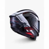 Capacete Alpinestars Sr7 A-Core Preto Branco Vermelho - 60