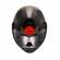 Capacete Articulado LS2 Advant X - Oblivion Preto Vermelho Fosco
