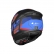 Capacete LS2 FF808 Stream II - Road Titanium Vermelho Azul