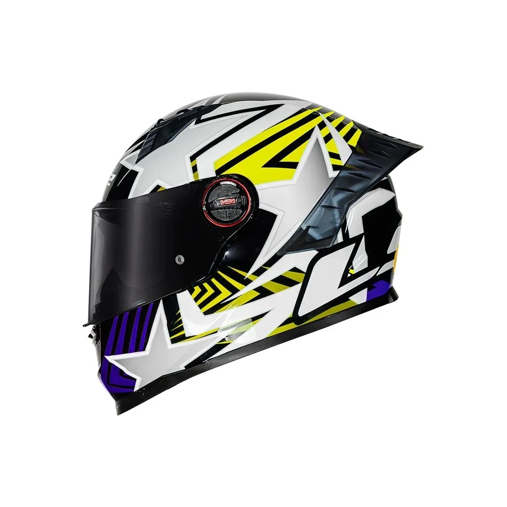 Capacete LS2 FF358 Pro Estellar - Azul Preto Amarelo
