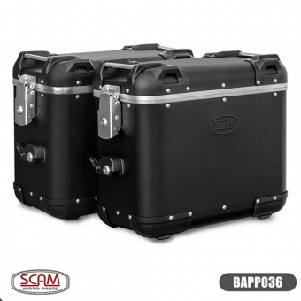 Baú Lateral Scam Ushuaia Em Alumínio 36L