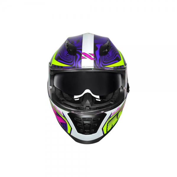 Capacete Norisk FF302 Soul II Control Preto Fosco Rosa