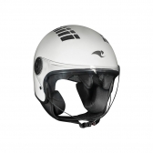 Capacete Race Tech Aberto One - Monocolor Branco Brilhante