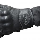 Luva X11 Route 2 Cano Curto Couro com Proteção - Preto