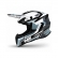 Capacete IMS Revo Edge Trilha Motocross - Branco Preto Cinza