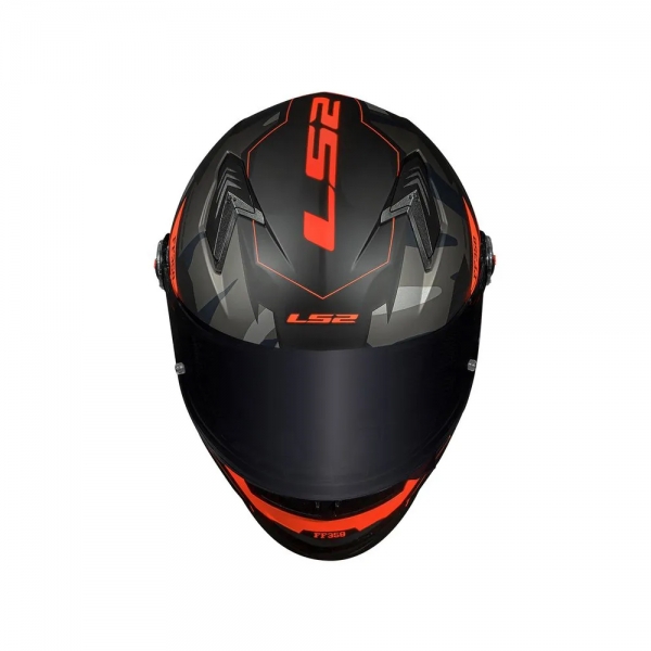Capacete LS2 FF358 - Tank Preto Laranja