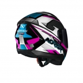 Capacete Norisk Razor - Speedmax Preto Branco Rosa