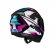 Capacete Norisk Razor - Speedmax Preto Branco Rosa