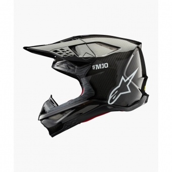 Capacete Alpinestars SM10 Solid Preto Gloss Carbon