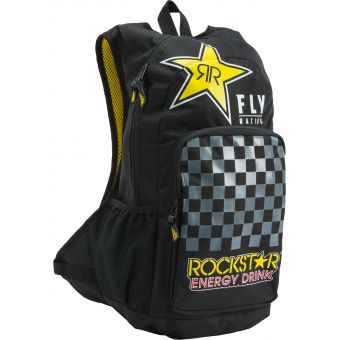 Mochila Fly Jump Rockstar Preto Amarelo