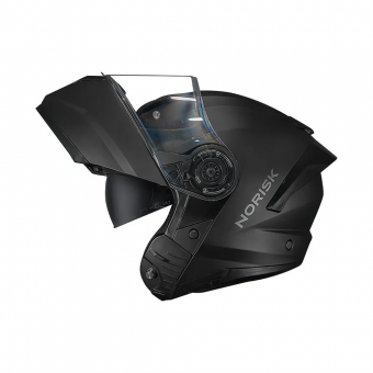 Capacete Norisk Articulado Force II Monocolor Preto Fosco