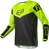 Camisa Fox 180 MX Infantil Revn Amarelo Fluor