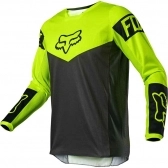 Camisa Fox 180 MX Infantil Revn Amarelo Fluor