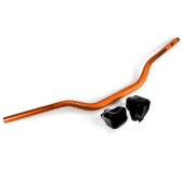 Guidão Vyrus Fat Bar 28,6mm Alto Com Adaptador - Laranja