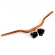 Guidão Vyrus Fat Bar 28,6mm Alto Com Adaptador - Laranja