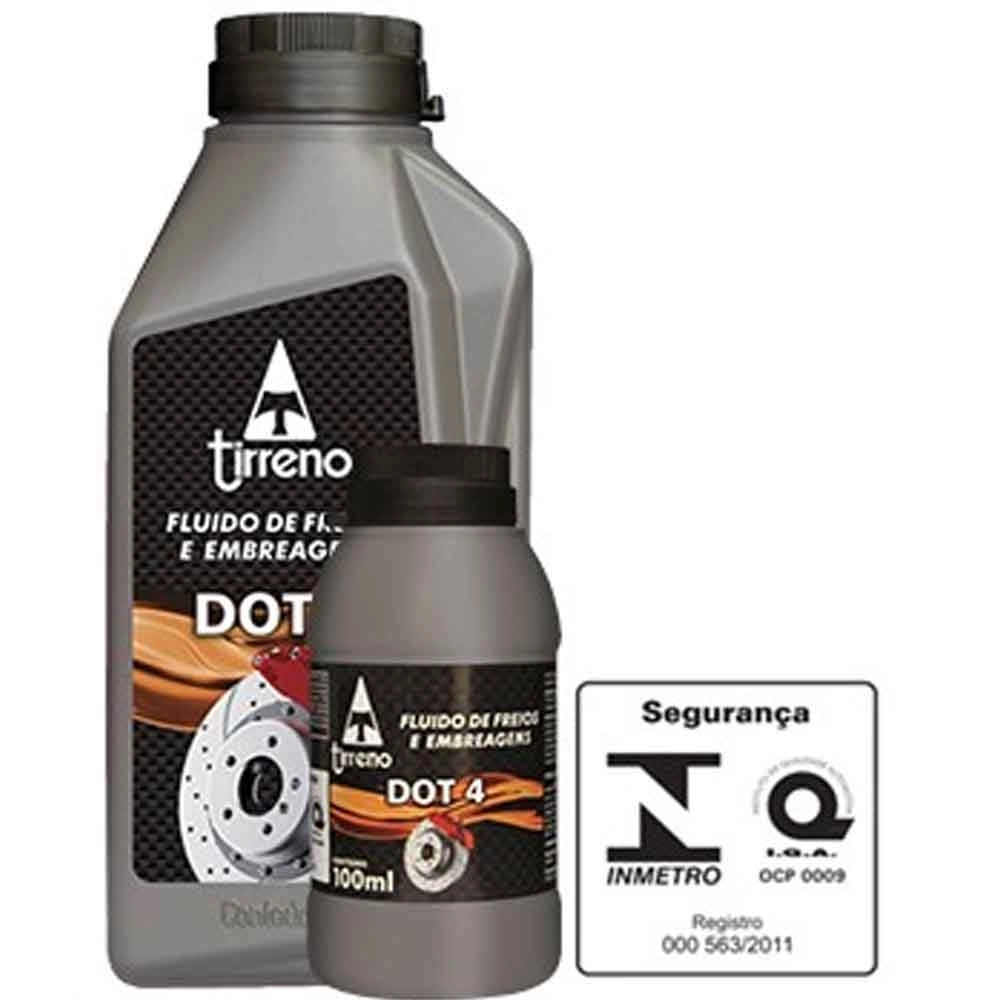Óleo Tirreno Fluido Freio 100ML DOT 4