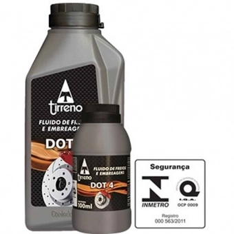 Óleo Tirreno Fluido Freio 100ML DOT 4