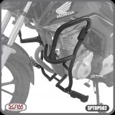 Protetor de Motor e Carenagem com Pedaleira Scam Honda CG160 2014+