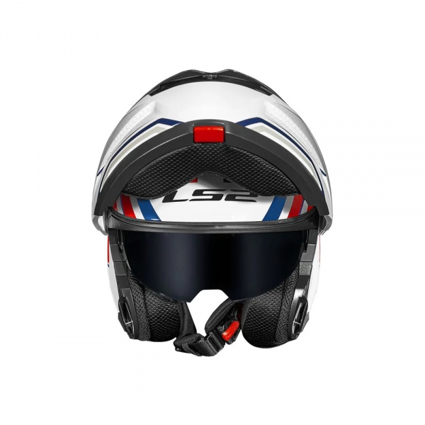 Capacete LS2 Strobe II FF908 - Phantom Branco Vermelho Azul