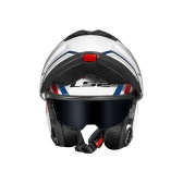 Capacete LS2 Strobe II FF908 - Phantom Branco Vermelho Azul