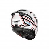 Capacete LS2 FF808 Stream II - Maze Branco Preto