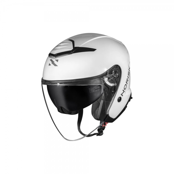 Capacete Norisk City Aberto - Monocolor Branco Brilhante