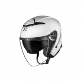 Capacete Norisk City Aberto - Monocolor Branco Brilhante