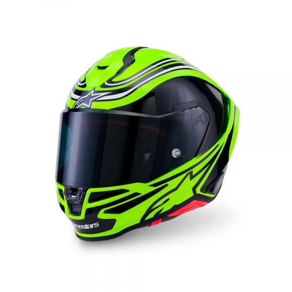 Capacete Alpinestars Sr7 Zeal Amarelo Preto Fluo