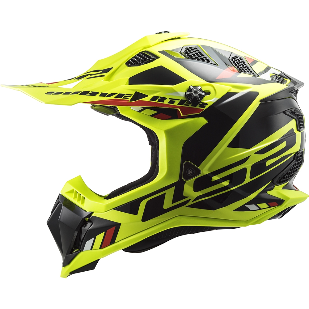 Capacete LS2 Subverter MX700 Stomp - Amarelo Fluo