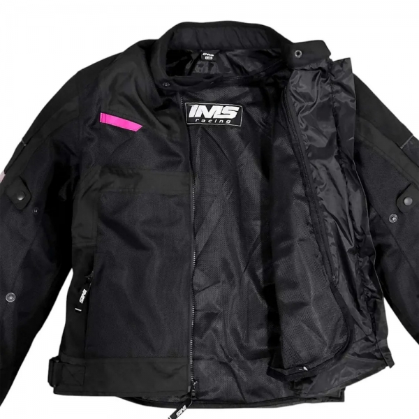 Jaqueta IMS Ventilada Summer Mesh - Feminina Preto Rosa