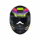 Capacete LS2 FF808 Stream II - Road  Preto Rosa