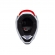 Capacete Fox MX V1 Flow - Branco Vermelho