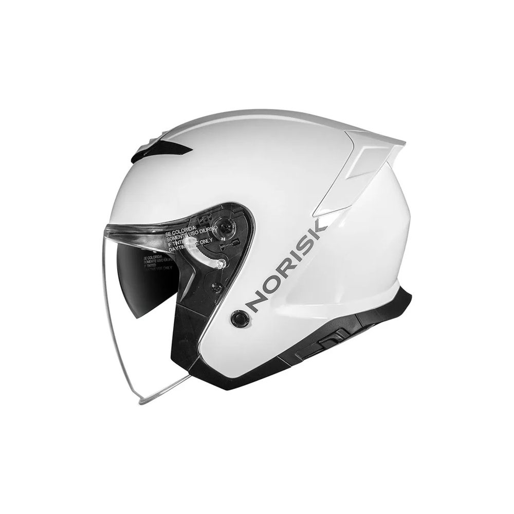 Capacete Norisk City Aberto - Monocolor Branco Brilhante